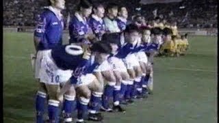 日本vsウズベキスタン　'98W杯アジア最終予選　第1戦　国立競技場 前半9分岡崎先制ゴール 06/06/2009.