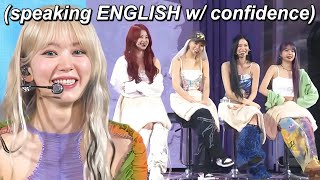 Sakura speaking in ENGLISH gone wrong (ft. IZ*ONE funny moment) - EASY Comeback Showcase