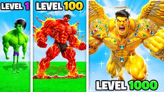 LEVEL 1 TO 1000 HULK In GTA 5!