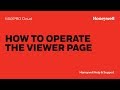 How to Operate the Viewer Page in MAXPRO Cloud | Honeywell Support