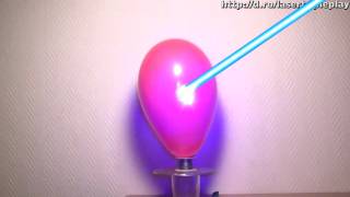 🎈 1000mW pocket  blue laser popping balloons inside balloons!