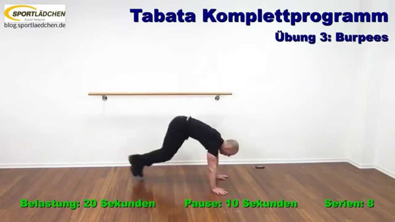 Tabata Komplettprogramm Teil B - YouTube