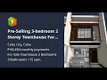 Pre-Selling 3-bedroom 2 Storey Townhouse For Sale in Cebu City Cebu