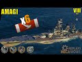 AMAGI 166K DAMAGE | World of Warships Gameplay