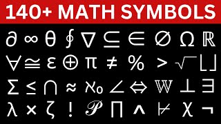 140+ Insane Math Symbols (With Examples)