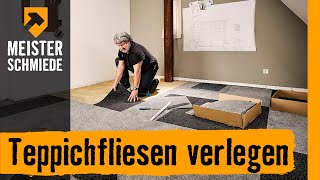 Teppichfliesen verlegen | HORNBACH Meisterschmiede