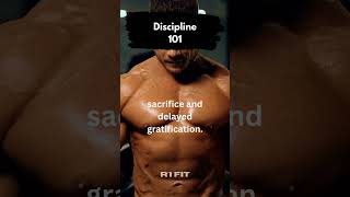 Discipline 101 #discipline #motivation #confidence #personalgrowth