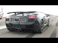 900HP Praban Lamborghini Gallardo LP1200 Twin Turbo - FAST Drag Races, Onboard & Revs!