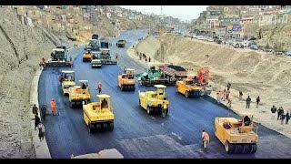 گزارش معصوم از جریان قیر ریزی جاده کوتل، زمستان، شمال/kabul