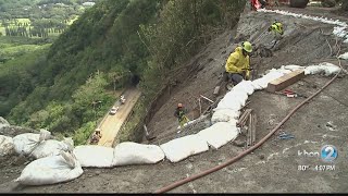 An up-close look at the work on the Pali Highway