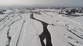 富山・2021年大雪後　雪の常願寺川　FHD：Parrot Anafi