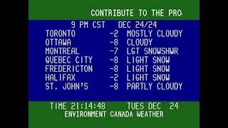 Winnipeg Weather Channel Archive - Dec 24th 2024 [Part 1]