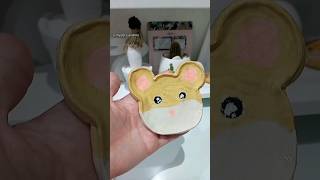 hamster plate with clay full video 👆 #shorts #diy #viral #hamsteraccessories