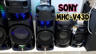 Sony MHC-V43D High Power Audio System with Bluetooth | Bass Sound Test