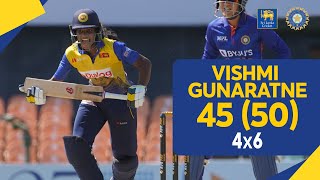 16 Year Old Vishmi Gunaratne's 45 (50) vs India - India Women tour of Sri Lanka 2022 - 2nd T20I