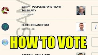 HOW TO VOTE - NOVEMBER 29TH ELECTION IRELAND #ireland #politics #media #twitter #vote