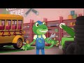 sammy the school bus visits gecko s garage bus videos for children educational cartoons for kids