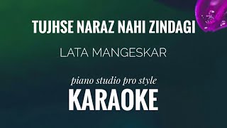 Tujhse Naraz Nahi Zindagi Karaoke | Lata Mangeshkar | Tujhse Naraz Nahi Zindagi unplugged Karaoke