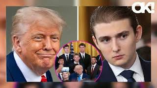 Donald Trump Jokes About Son Barron's Height as Florida Gators Take Over the White House
