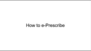 e-Prescribe Review