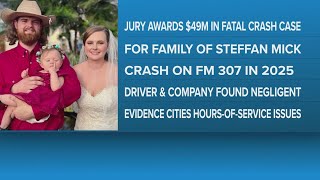 $49 million awarded by Ector County jury to family grieving husband, father killed in 2025 collision
