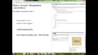 INSERTAFTER METHOD IN JQUERY DEMO