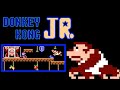 Donkey Kong JR.  (FC · Famicom / NES ) video game port | 6-loop (24 levels) session for 1 Player 🎮🦍