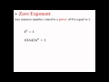 Zero Exponent