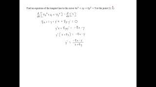 Implicit Differentiation - Problem 8