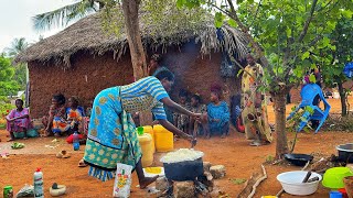 African village life #cooking  Village food Roasted Mango beef stew with ugali for breakfast