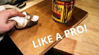 How to stain wood LIKE A PRO! Pine wood staining tips and tricks