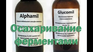 Осахаривание злаков с помощью ферментов Альфа амилаза и Глюко амилаза