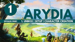 Arydia Board Game | Part 1: Unboxing, Set Up \u0026 Character Creation