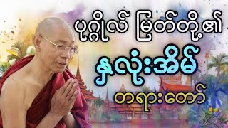 #ပါမောက္ခချုပ်ဆရာတော်နန္ဒမာလာဘိဝံသ ဟောကြားတော်မူသော ပုဂ္ဂိုလ်မြတ်တို့၏နှလုံးအိမ် တရားတော်