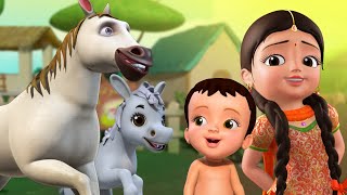 আমার দাদার খামারে - Farm Animals Song | Bengali Rhymes for Children | Infobells