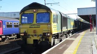 Class 66519 - Freightliner - Stockport - 18.10.2018 - (Binliner)