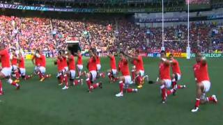 Tonga haka 2011 (vs France) HD