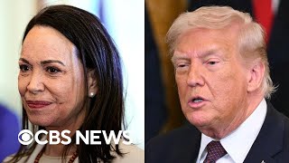 María Corina Machado presented Trump with her Nobel Peace Prize medal, White House officials say