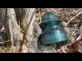 huge bottle dump found vintage enamel signs uncovered exploring west nipissing ontario