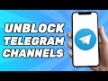 Cara Buka Blokir Channel Telegram - Fix Channel Tidak Bisa Ditampilkan