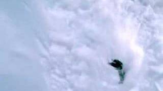 Crazy Snowboard run down an Avalanche in New Zealand
