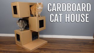 How to Make Amazing Cat Pets House from Cardboard