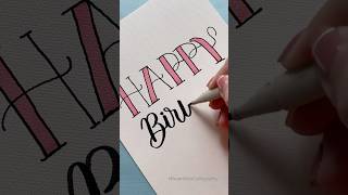 Happy Birthday Card DIY #short #nhuandaocalligraphy #diy #handlettering #lettering #greetingcard