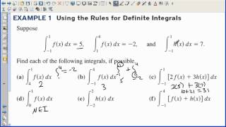 AP Calculus Section 5.3 Definite Integrals and Antiderivatives