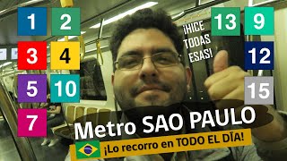 SAO PAULO BRAZIL METRO, A FULL DAY OF TRAVEL!