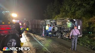 Multiple people dead after charter bus crashes on Pennsylvania highway