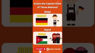 Do You Know the Capitals of These Countries - Geography Quiz - Part 6 #shorts #quiz #countryquiz