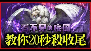 【神魔之塔】教你20秒殺收尾《看不見的疾風》【平民百姓分享】