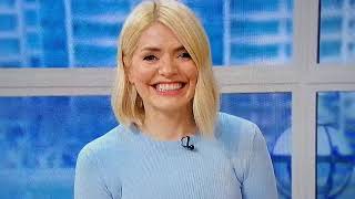Holly Willoughby and Phillip Schofield laughing at 'Milk a Horse' This Morning