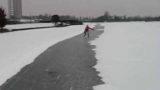 Schaatsen bij De Koperen Hoogte, Lichtmis, 27-01-2010